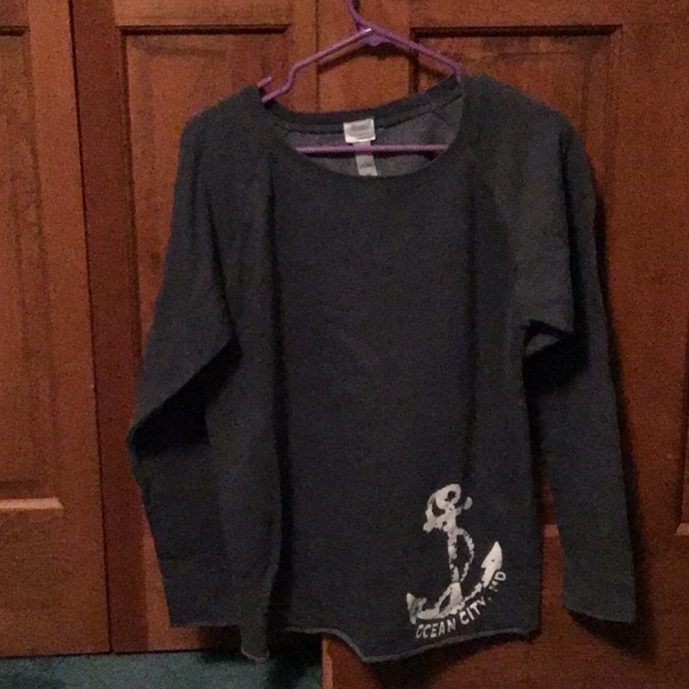 Blue sweatshirt from ocean city.  Size medium